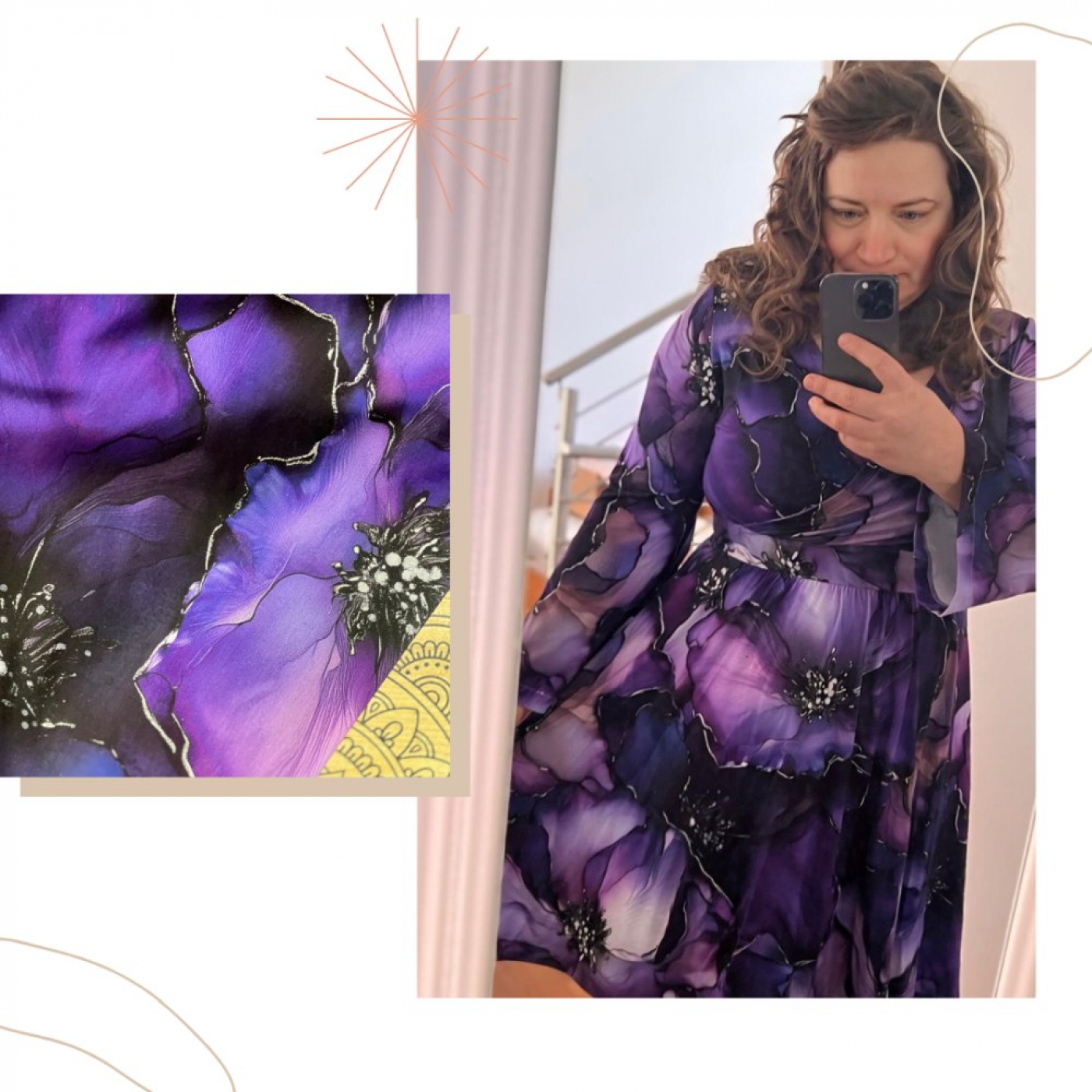 Reststück 120 cm, Bio Viskosejersey mit Überbreite (Stoffbreite ca. 170 cm): Eigenproduktion Purpel Love von Graustufen-Stoffe